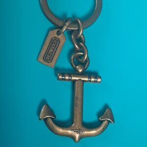 Coach Anchor bronze look Keychain